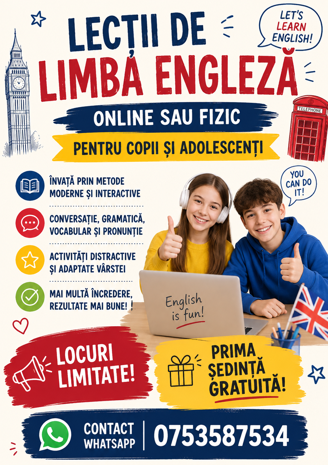 Learn English with Oana - Meditații și Cursuri din Craiova