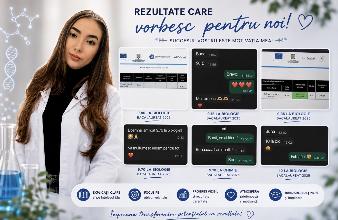 Adelina-Meditator biologie&chimie - Meditații și Cursuri din Craiova